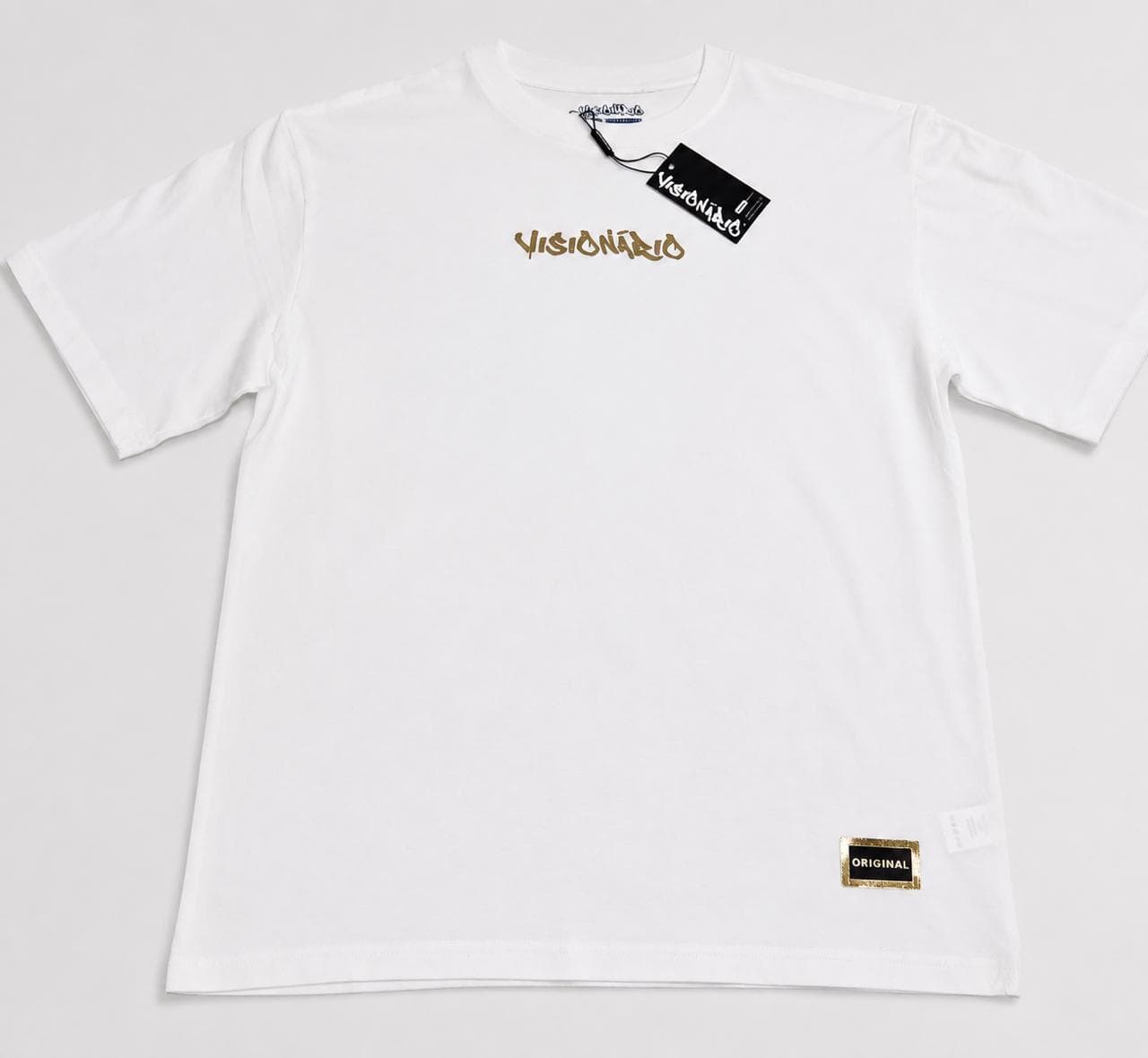Camisa Visionário Edição Ouro Branca - frente